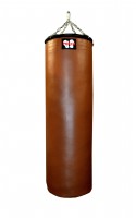 Боксерский мешок коричневый РОККИ натуральная кожа  150x40 см